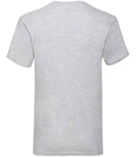 Fruit of the Loom V Neck Value T-Shirt Heather Grey