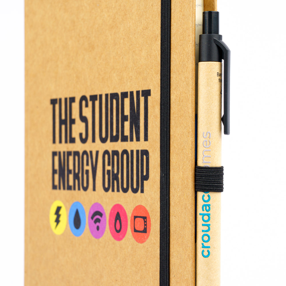 A5 Eco Notebook & Hale Card Pen Set Black