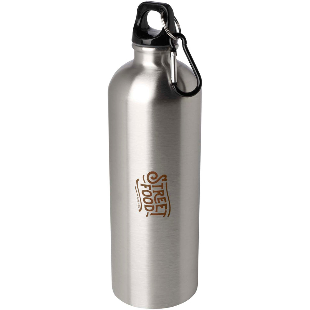 Oregon 750 ml RCS certified single wall stainless steel water bottle with carabiner
