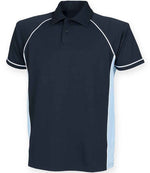 Finden + Hales Kids Performance Piped Polo Shirt Navy/Sky Blue/White