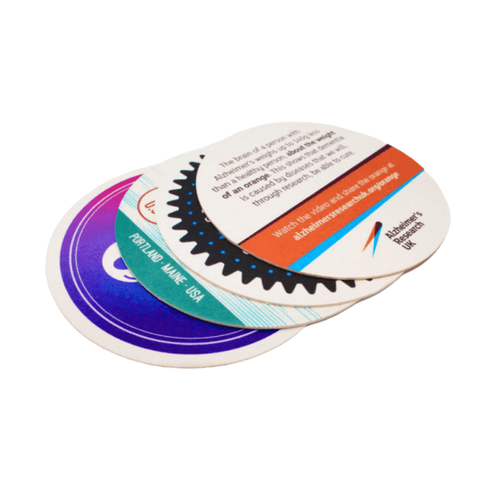 Branded Round Beer Mats