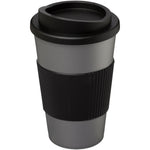 Branded Americano® 350 ml insulated tumbler with grip