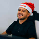 Branded Embroidered Plush Santa Hat
