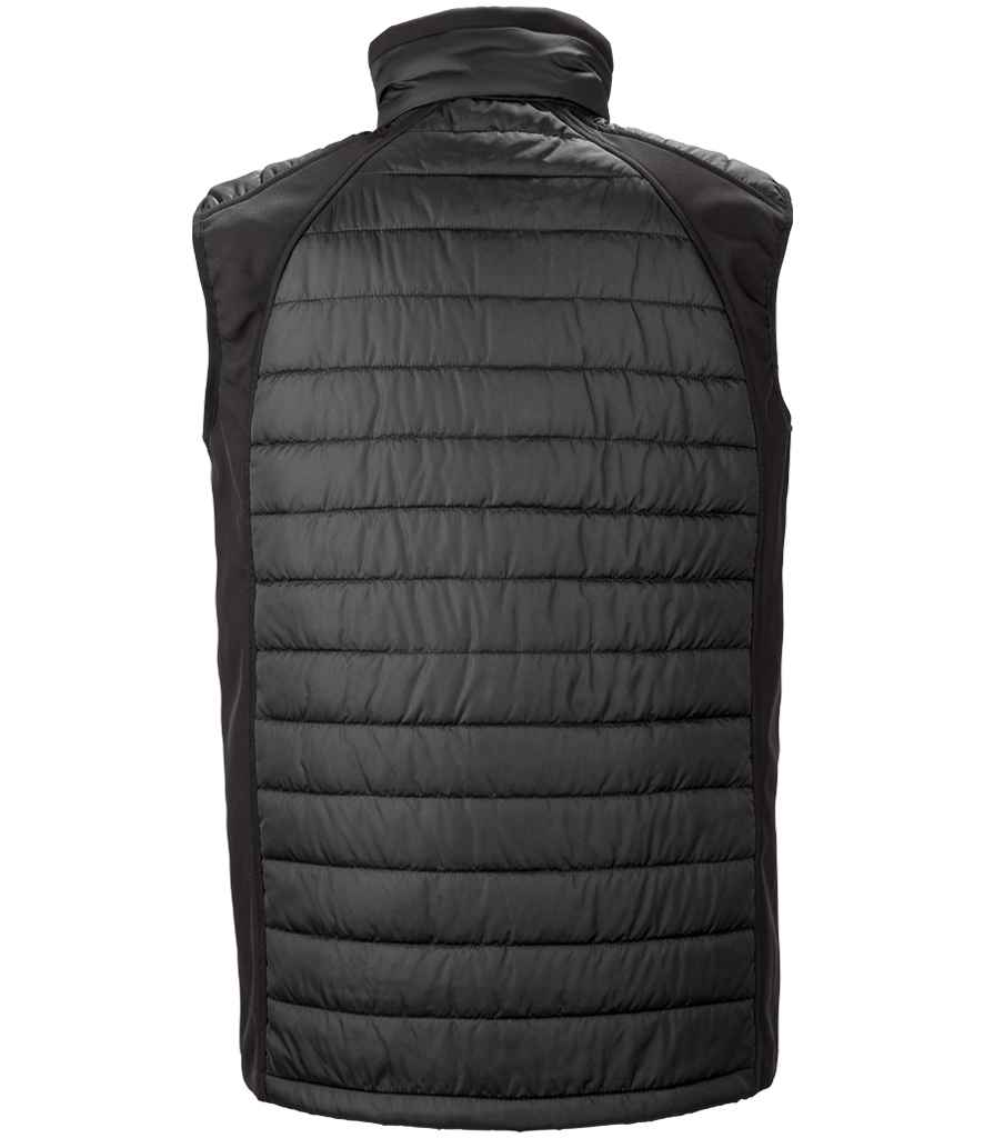 Result Genuine Recycled Compass Padded Gilet Black/Grey