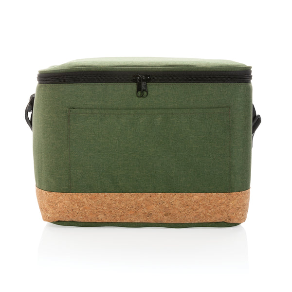Branded Impact AWARE™ XL RPET two tone cooler bag with cork detail