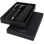 Branded Carbon duo pen gift set with pouch