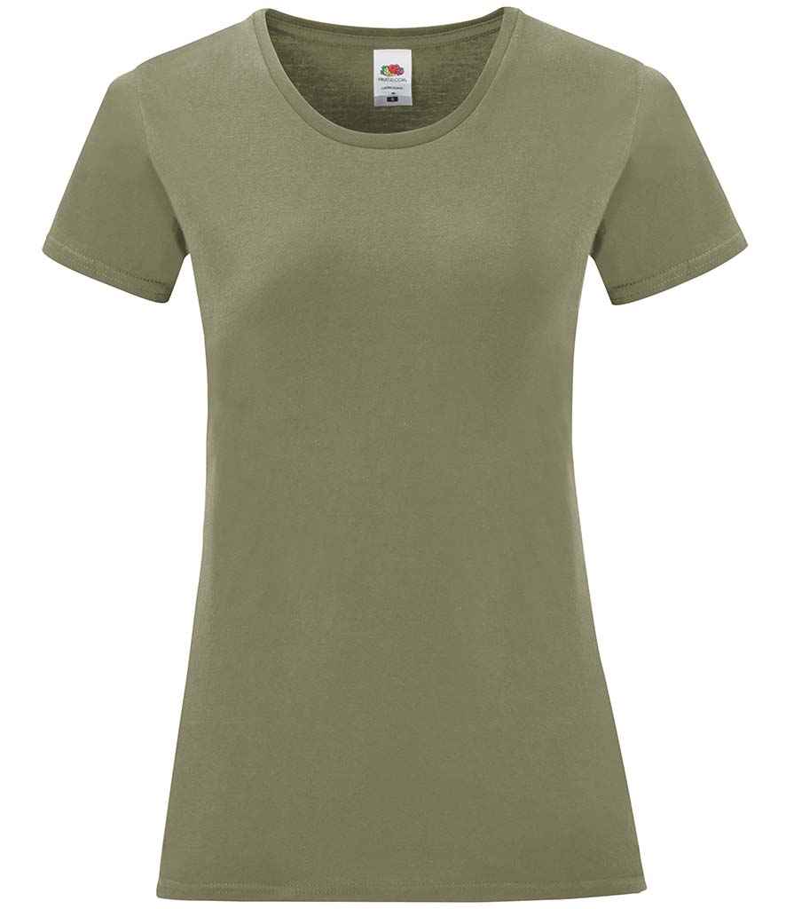 Fruit of the Loom Ladies Iconic 150 T-Shirt Classic Olive
