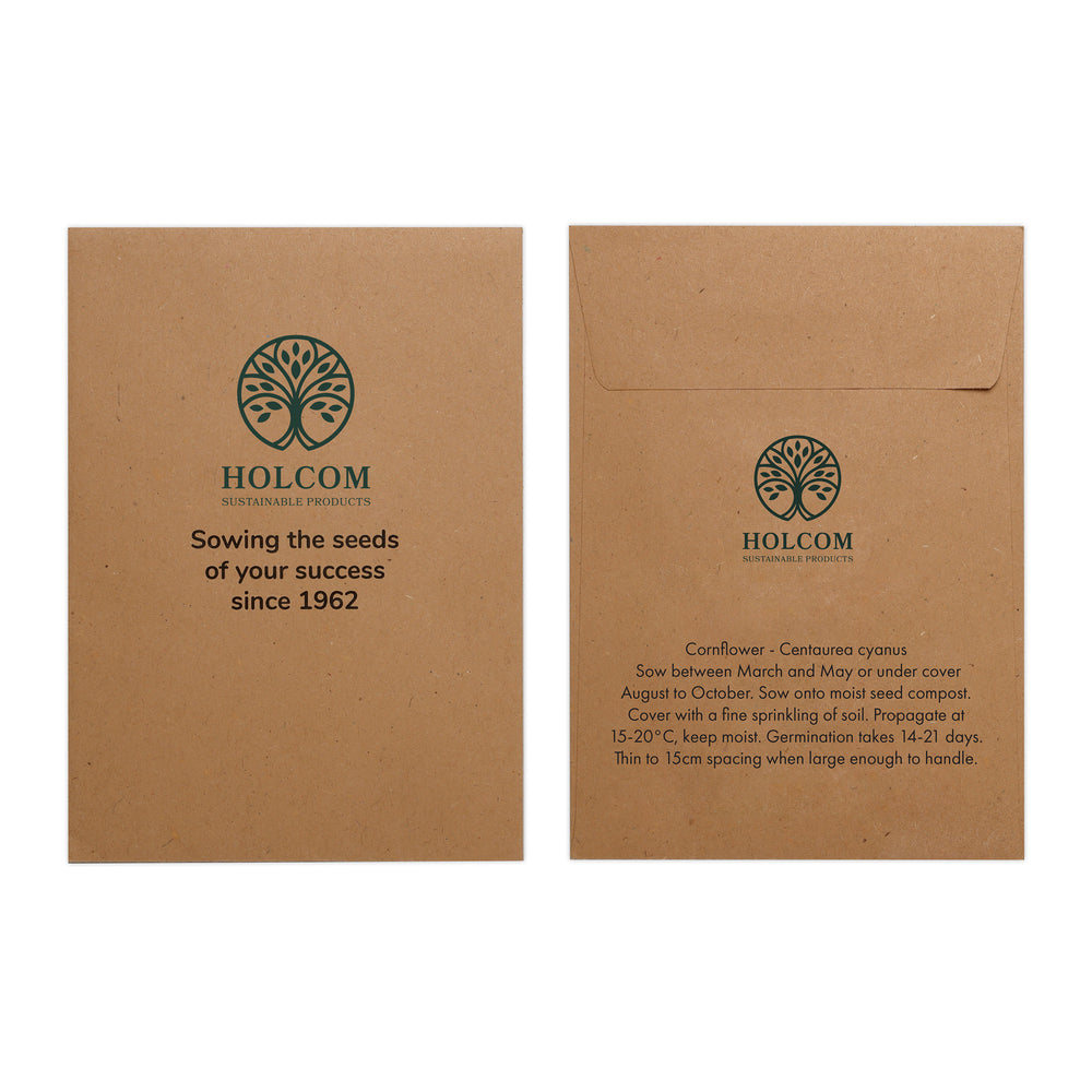 Seed Pack in Kraft Paper Envelope Corn Flower