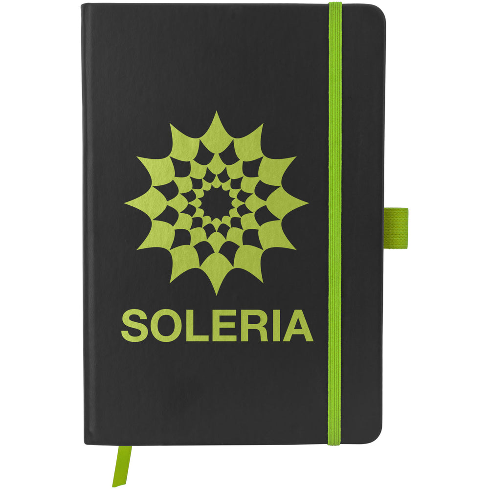 Branded Colour-edge A5 hard cover notebook