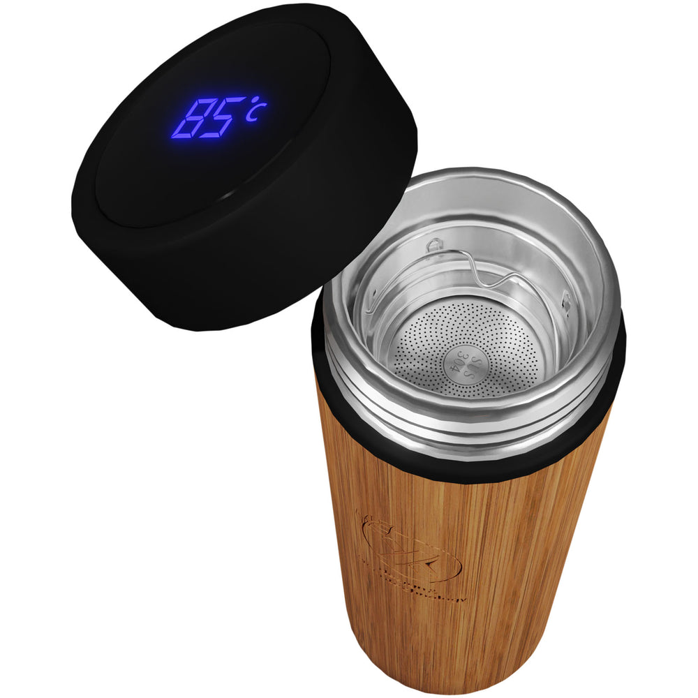 Branded SCX.design D11 500 ml bamboo smart bottle
