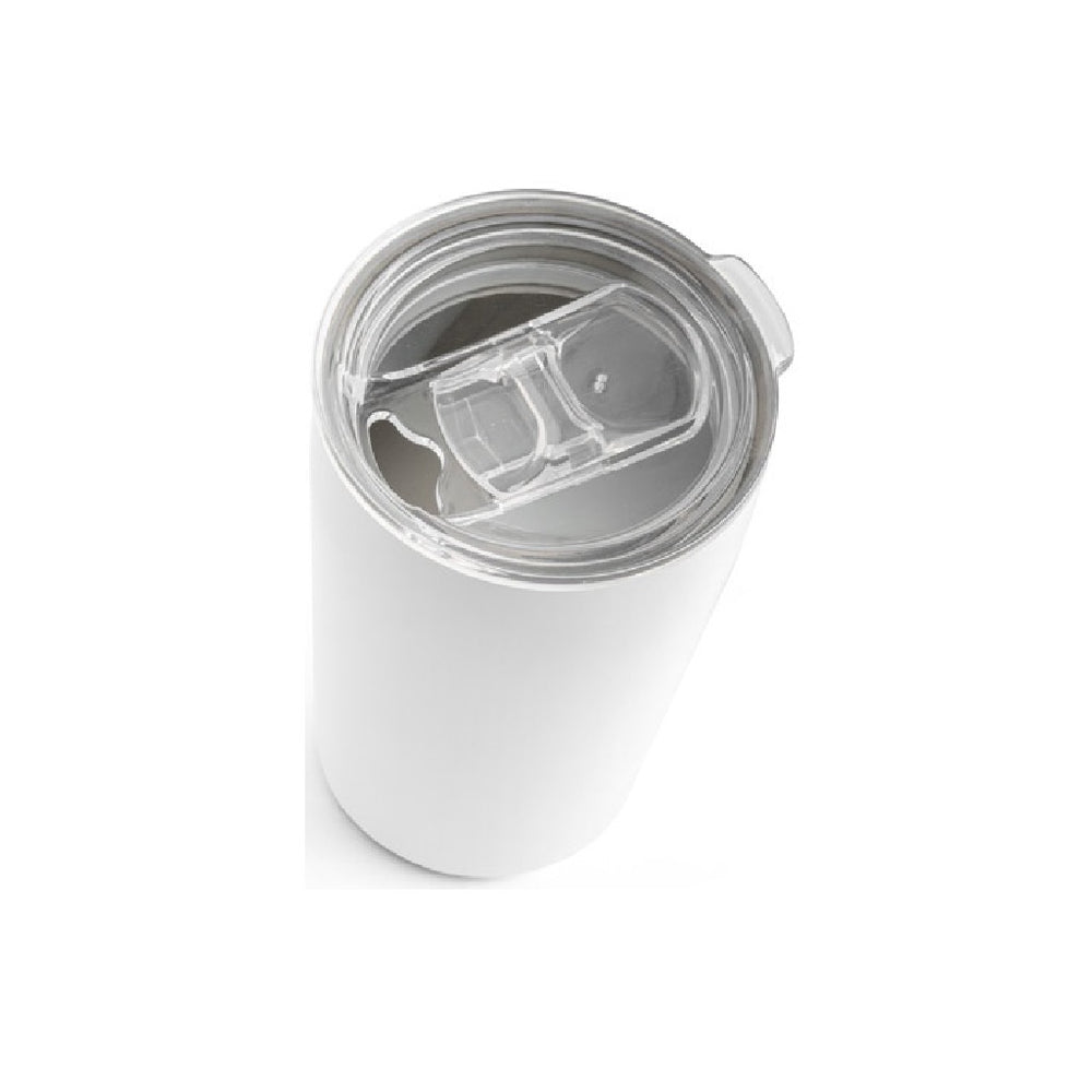 SLIDER. Stainless steel travel cup 380 mL