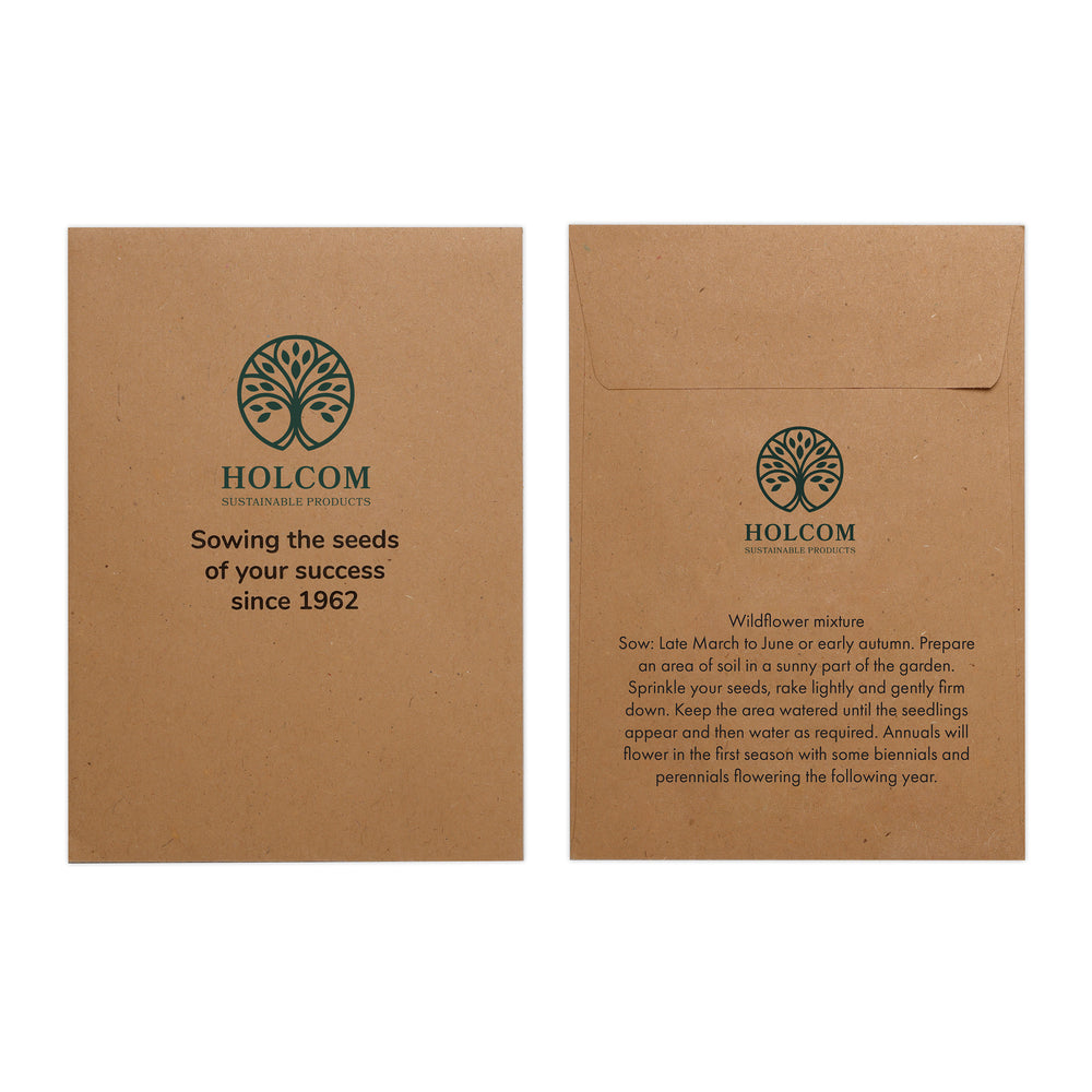 Seed Pack in Kraft Paper Envelope Wild Flowers Mix