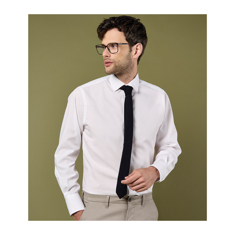 Kustom Kit Long Sleeve Tailored Business Shirt