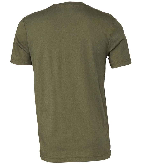 Canvas Unisex Crew Neck T-Shirt Military Green