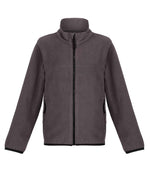 Regatta Kids Full Zip Micro Fleece Jacket Seal Grey/Black