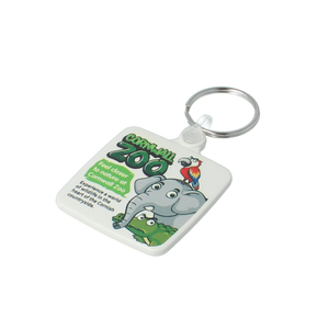 45mm Square Keyring