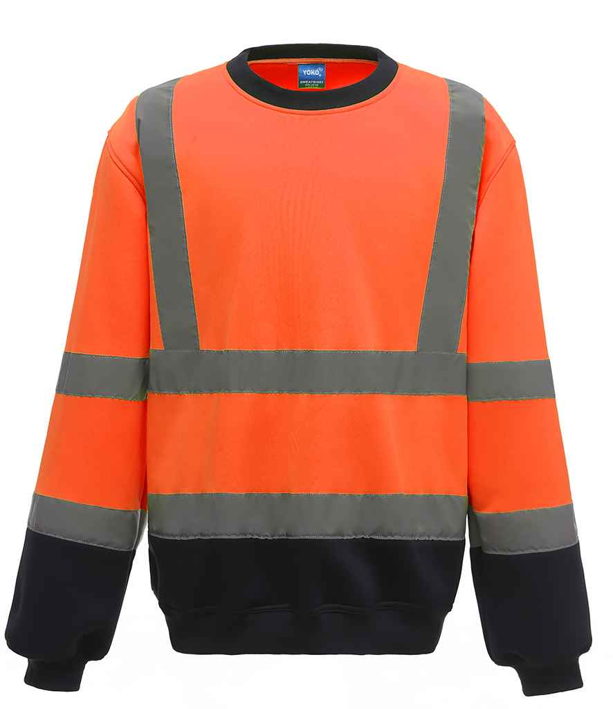 Yoko Hi-Vis Sweatshirt Orange/Navy