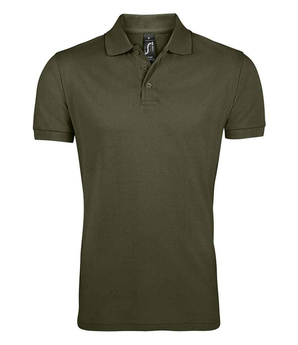 SOL'S Prime Poly/Cotton Piqué Polo Shirt Army