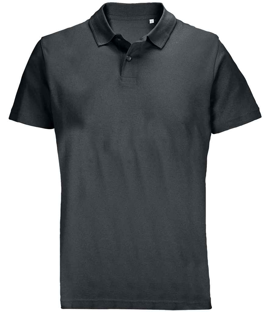 SOL'S Unisex Pulse Twin Piqué Polo Shirt Mouse Grey