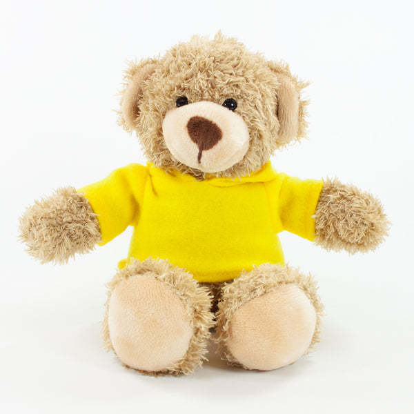 Coloured Hoodie Bear 20cm Barney Bear, Biscuit