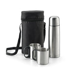 DURANT. Stainless steel thermos and mugs set