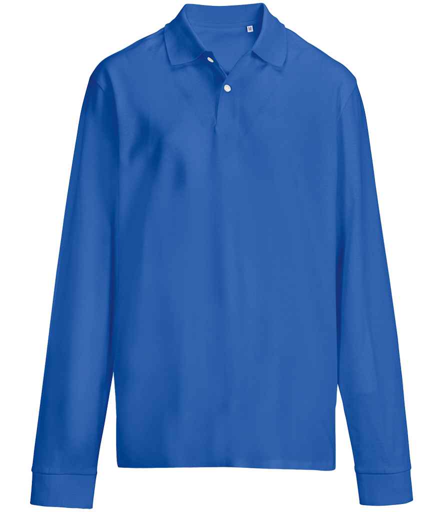 SOL'S Unisex Pacific Long Sleeve Piqué Polo Shirt Royal Blue
