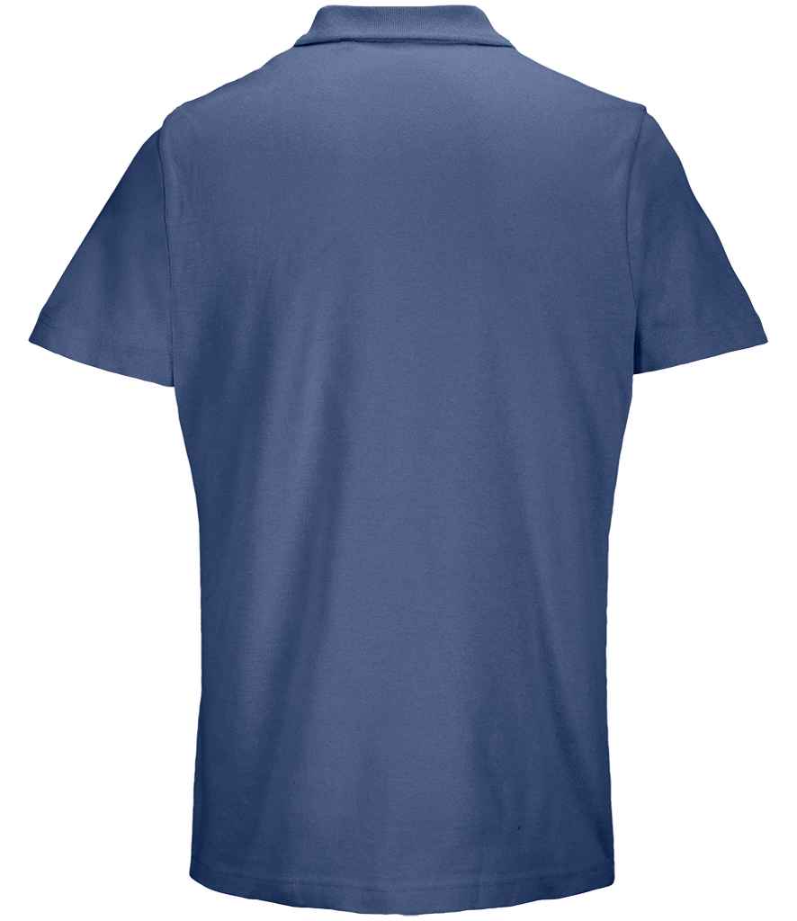 SOL'S Unisex Pulse Twin Piqué Polo Shirt Denim