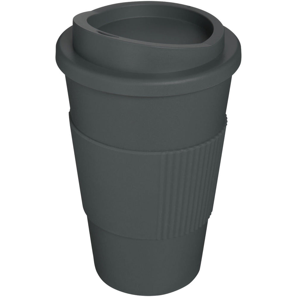 Branded Americano® 350 ml insulated tumbler with grip