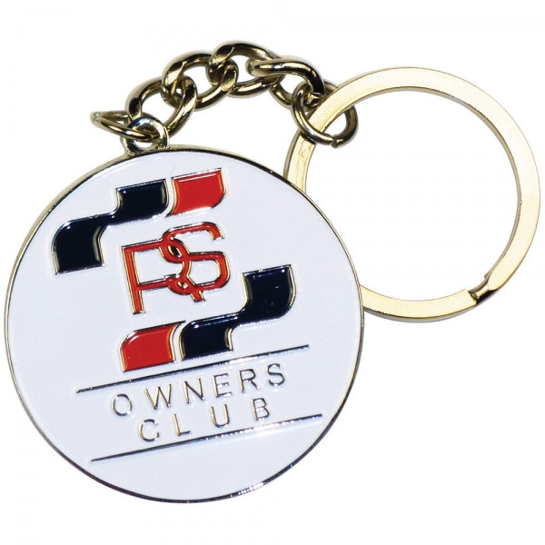 Stamped Iron Soft Enamel Keyring (60mm)