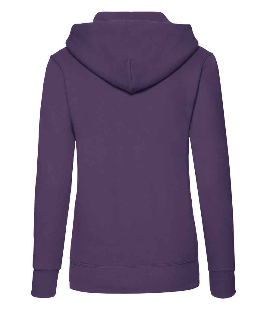 Fruit of the Loom Classic Lady Fit Hooded Sweatshirt Purple