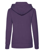 Fruit of the Loom Classic Lady Fit Hooded Sweatshirt Purple