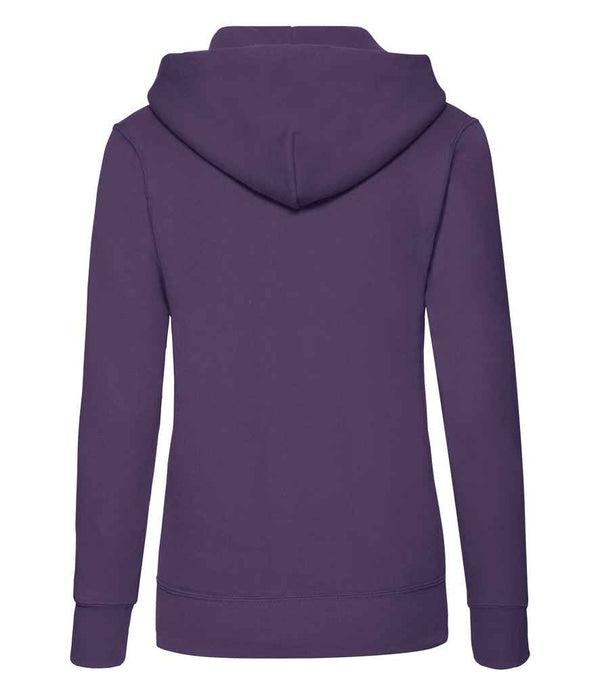 Fruit of the Loom Classic Lady Fit Hooded Sweatshirt Purple