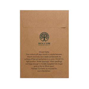 Seed Pack in Kraft Paper Envelope Herb Mix