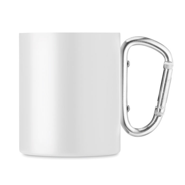 Branded Metal mug and carabiner handle