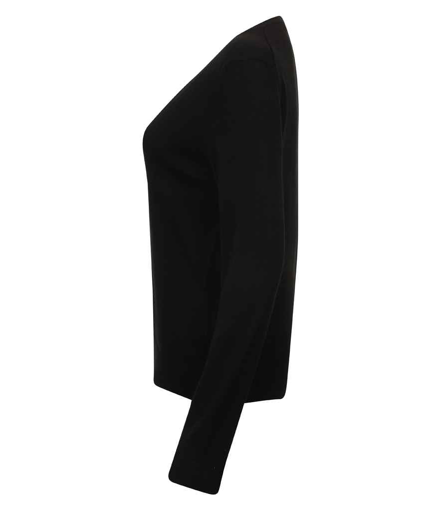 Branded Henbury Ladies Lightweight V Neck Cardigan