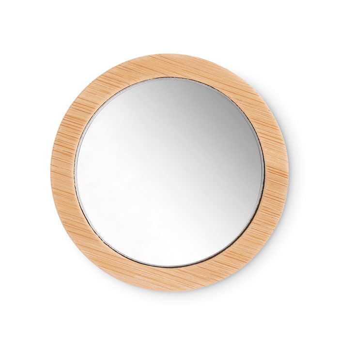 Branded Bamboo make-up mirror