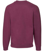 Fruit of the Loom Classic Raglan Sweatshirt Burgundy