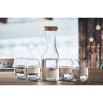 Branded Recycled glass carafe 1L