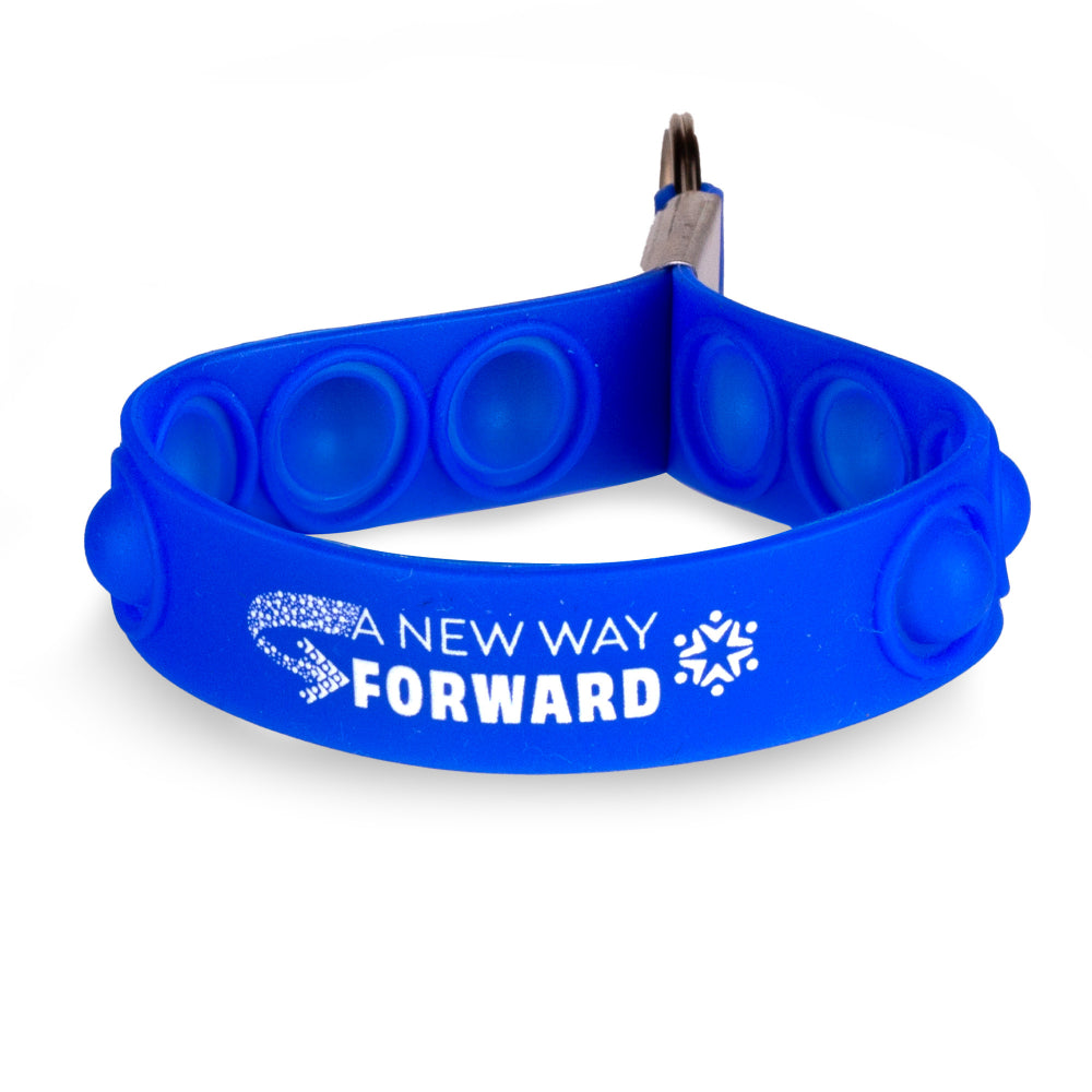 Pop It Wrist Strap Keychain