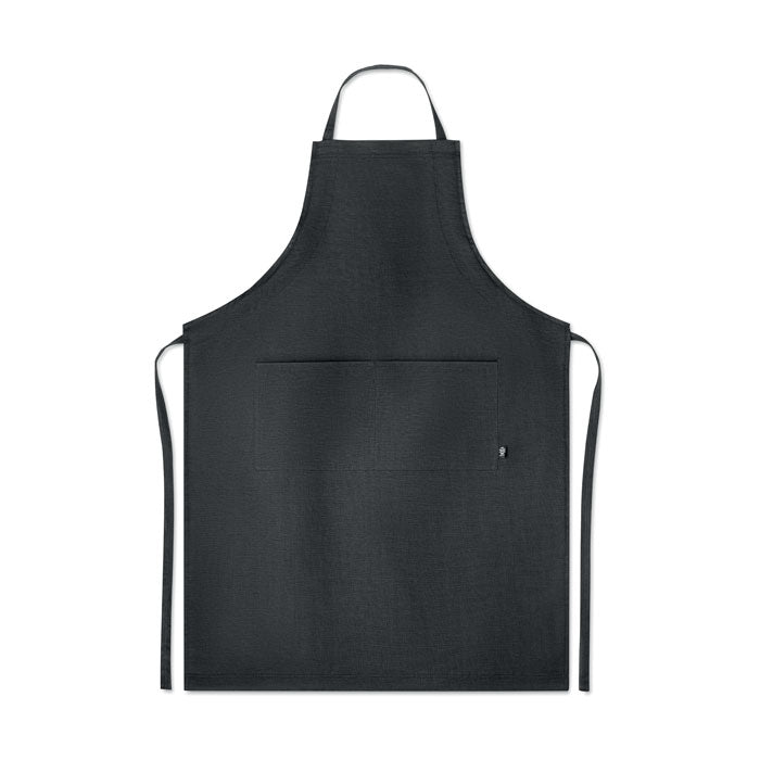 Hemp adjustable apron 200 gr/m² Black
