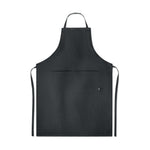 Hemp adjustable apron 200 gr/m² Black