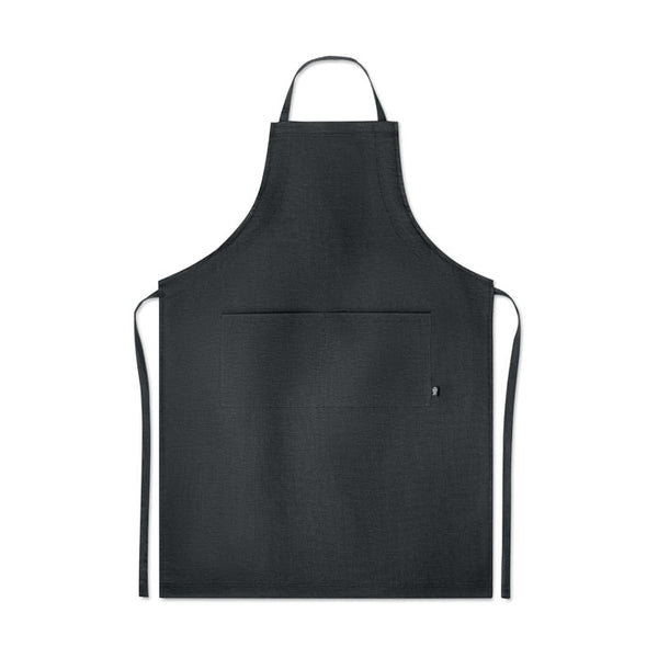 Hemp adjustable apron 200 gr/m² Black