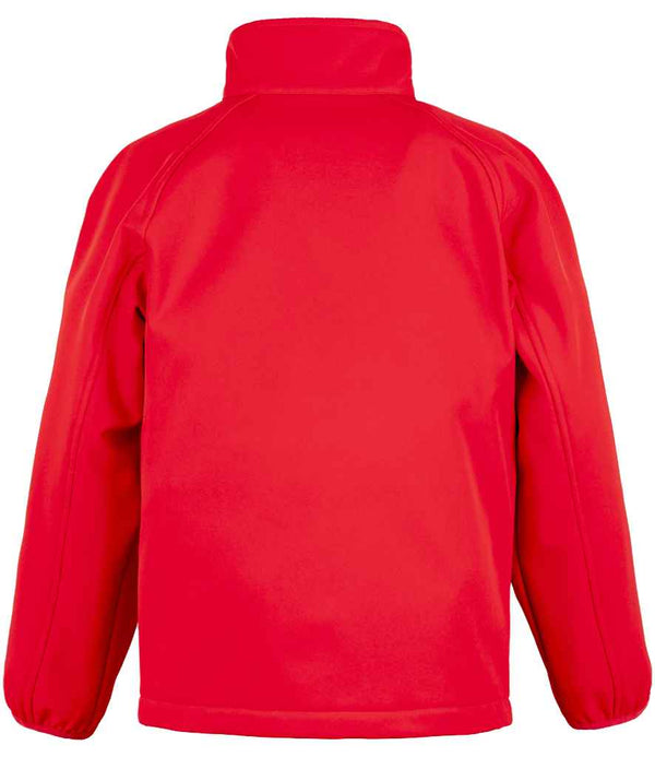 Result Genuine Recycled Kids Two Layer Printable Soft Shell Jacket Red