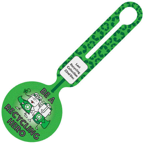 Tyvek Bin Handle Ad Tag Printed Full Colour