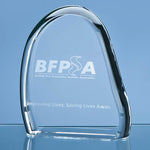 Branded 15cm Optical Crystal 'High Noon' Award
