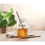Branded Bamboo Straw w/brush in pouch