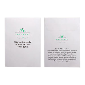 Seed Pack in White Paper Envelope Butterfly & Bee Mix