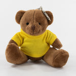 Coloured T-Shirt Bear II 10cm Swift Keyring Bear, Brown
