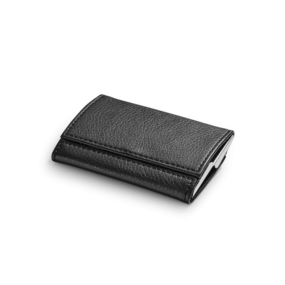 LONE. Double card holder in metal and PU