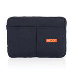 Branded Laluka AWARE™ recycled cotton 15.6 inch laptop sleeve
